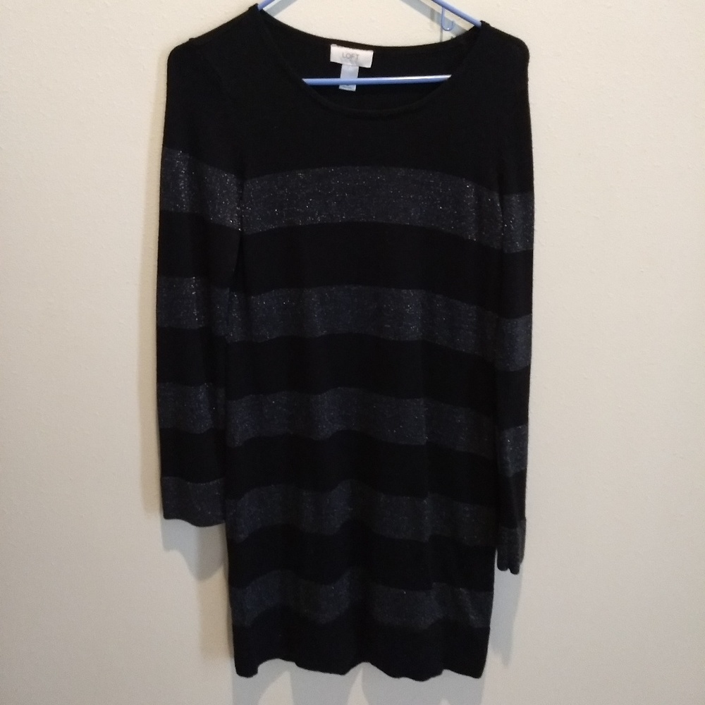 LOFT long sleeve sweater dress size M